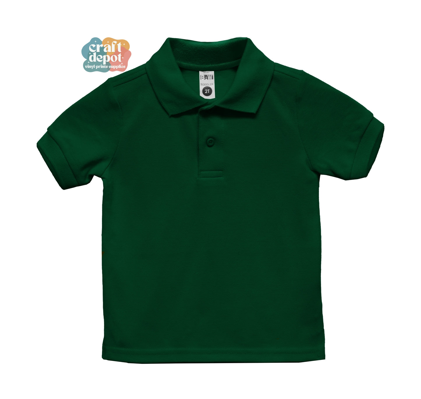 PRE-ORDER-BLANK-ED365 Toddler Polo