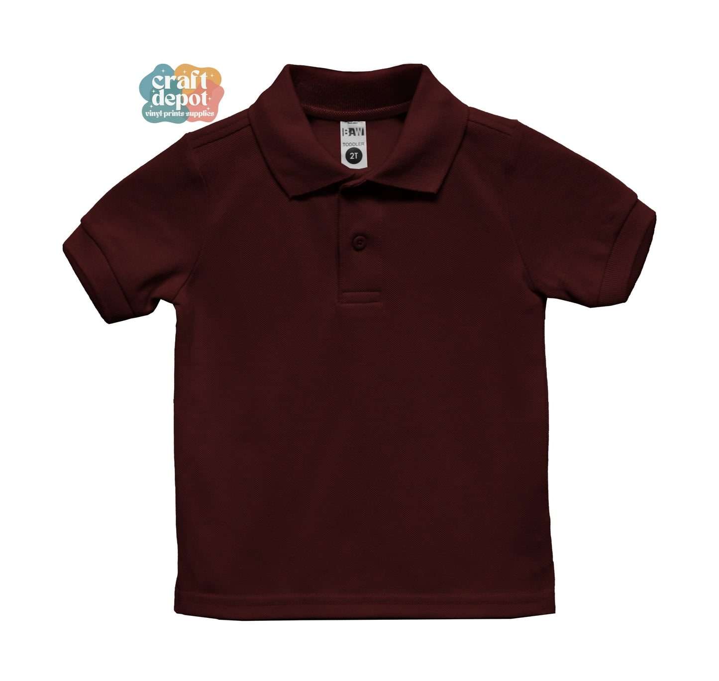 PRE-ORDER-BLANK-ED365 Toddler Polo