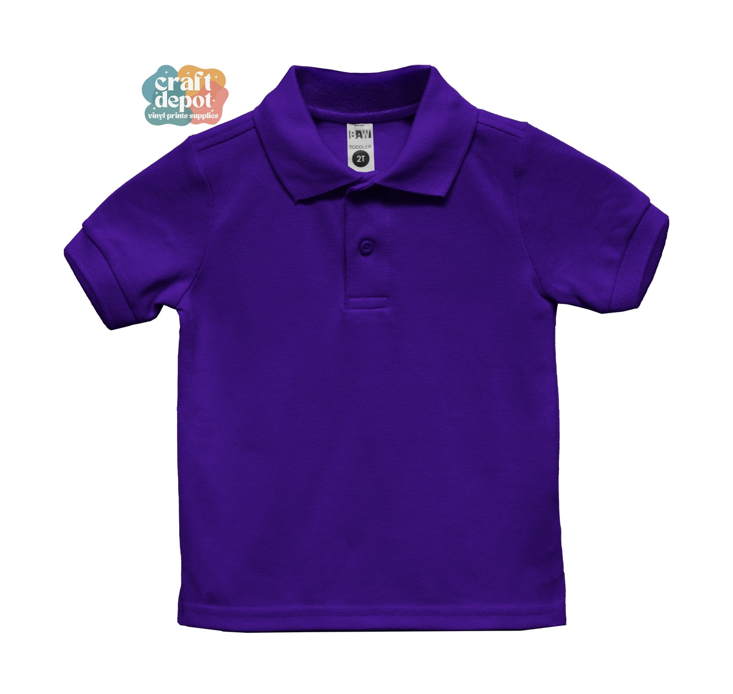 PRE-ORDER-BLANK-ED365 Toddler Polo