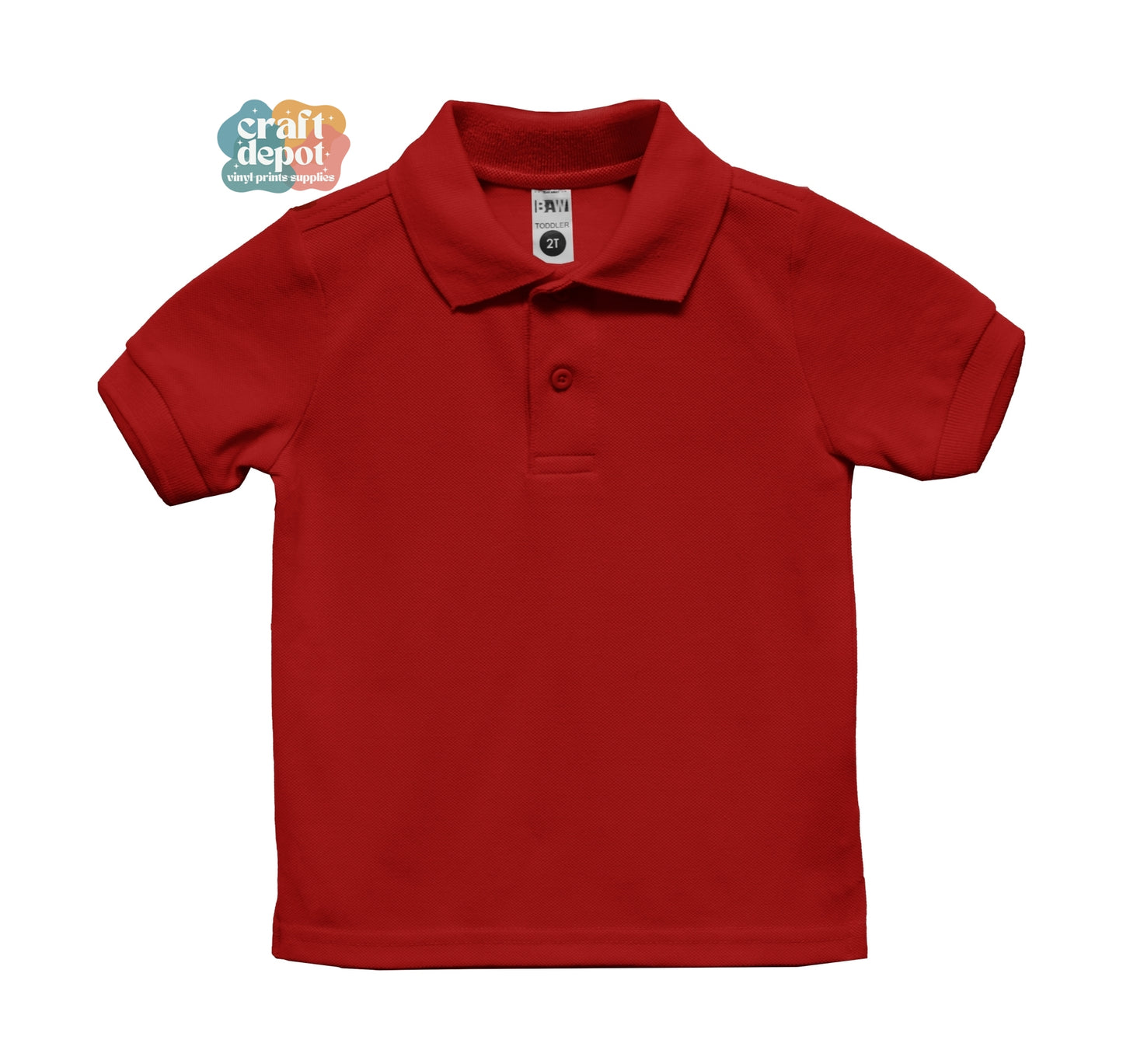 PRE-ORDER-BLANK-ED365 Toddler Polo