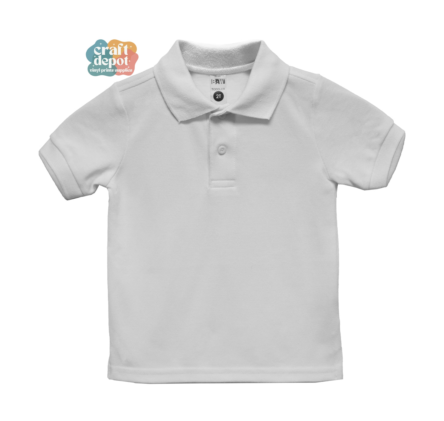 PRE-ORDER-BLANK-ED365 Toddler Polo