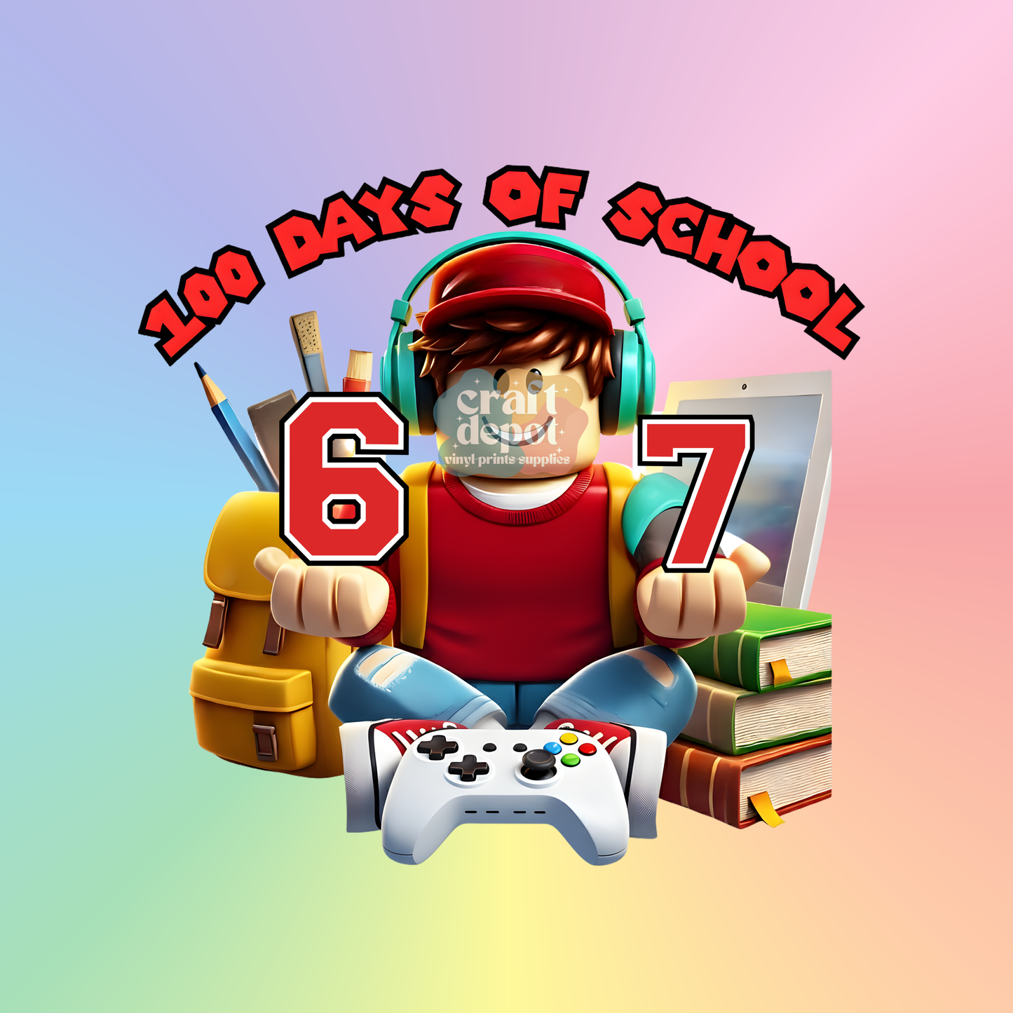DTF PRINT-100 Days of School-101