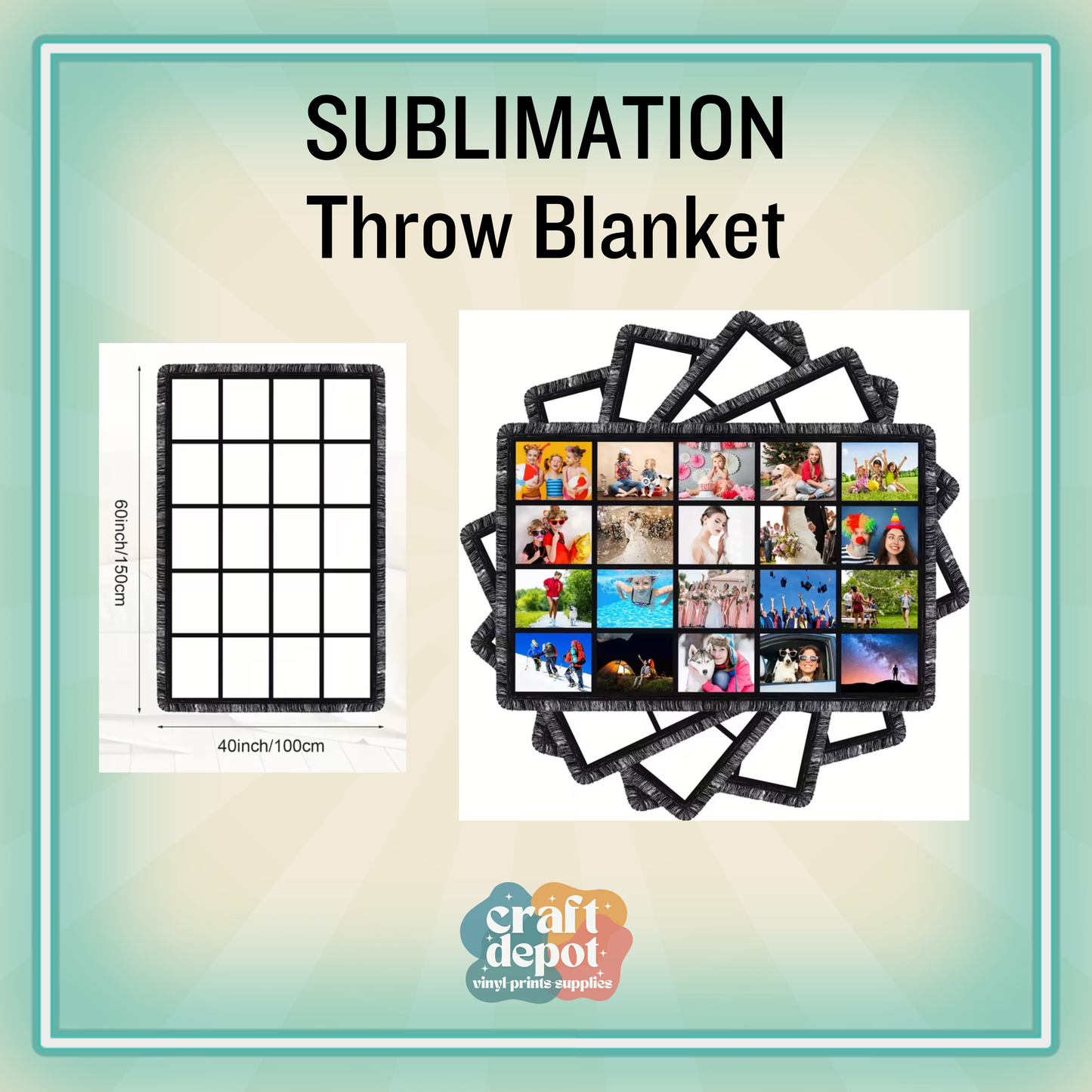 Sublimation Blanket-20 panel
