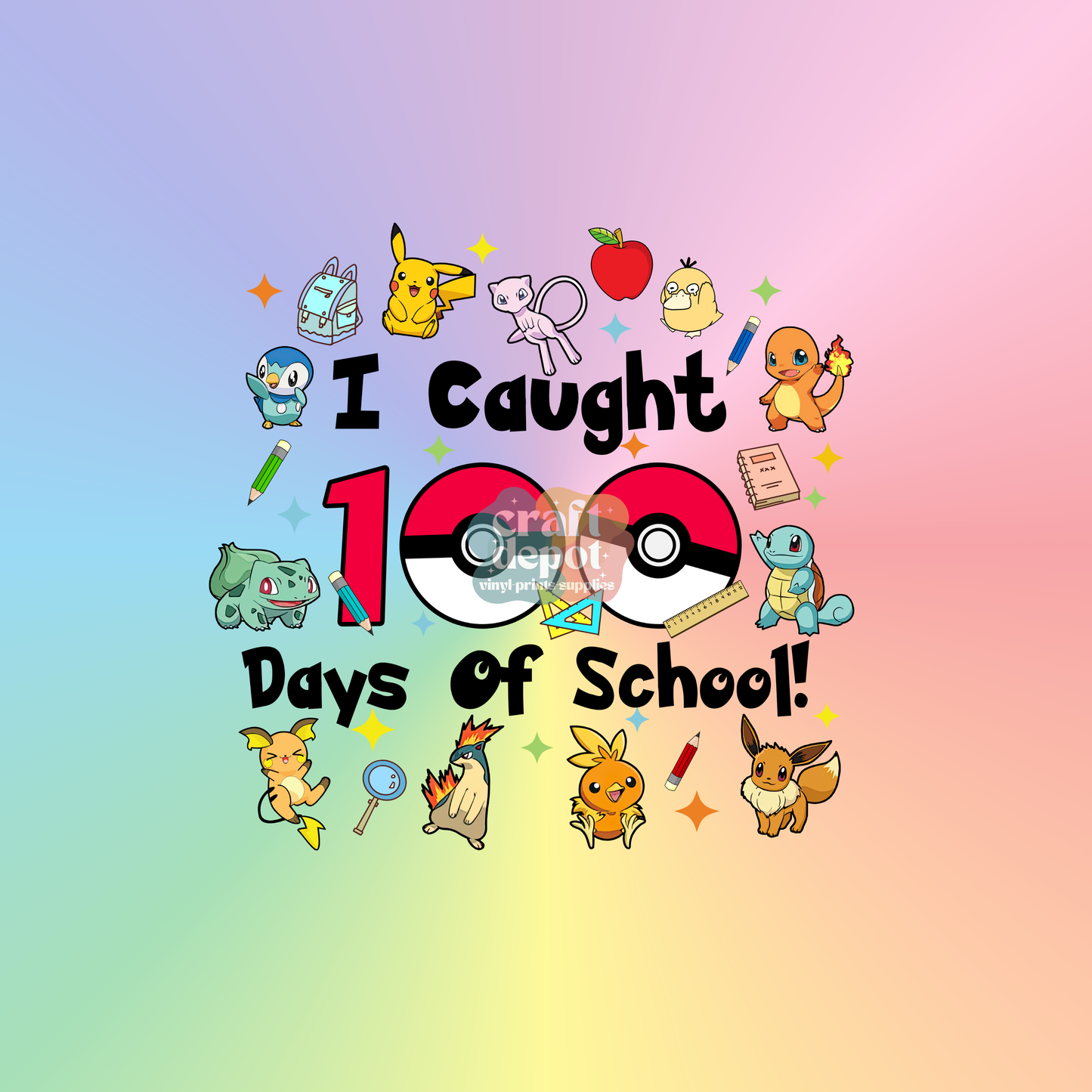 DTF PRINT-100 Days of School-109