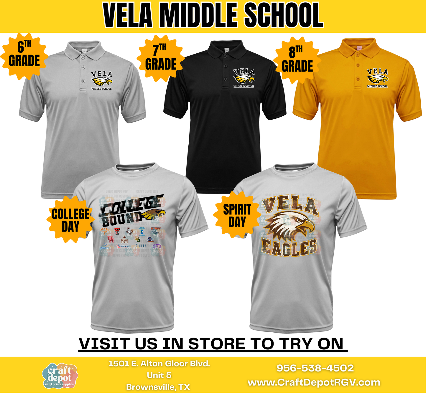 Uniform Bundle- BISD Middle Schools