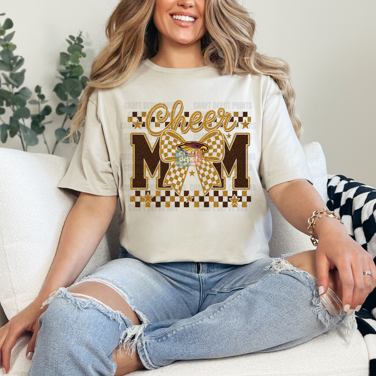 DTF PRINT-Cheer Mom-Eagles