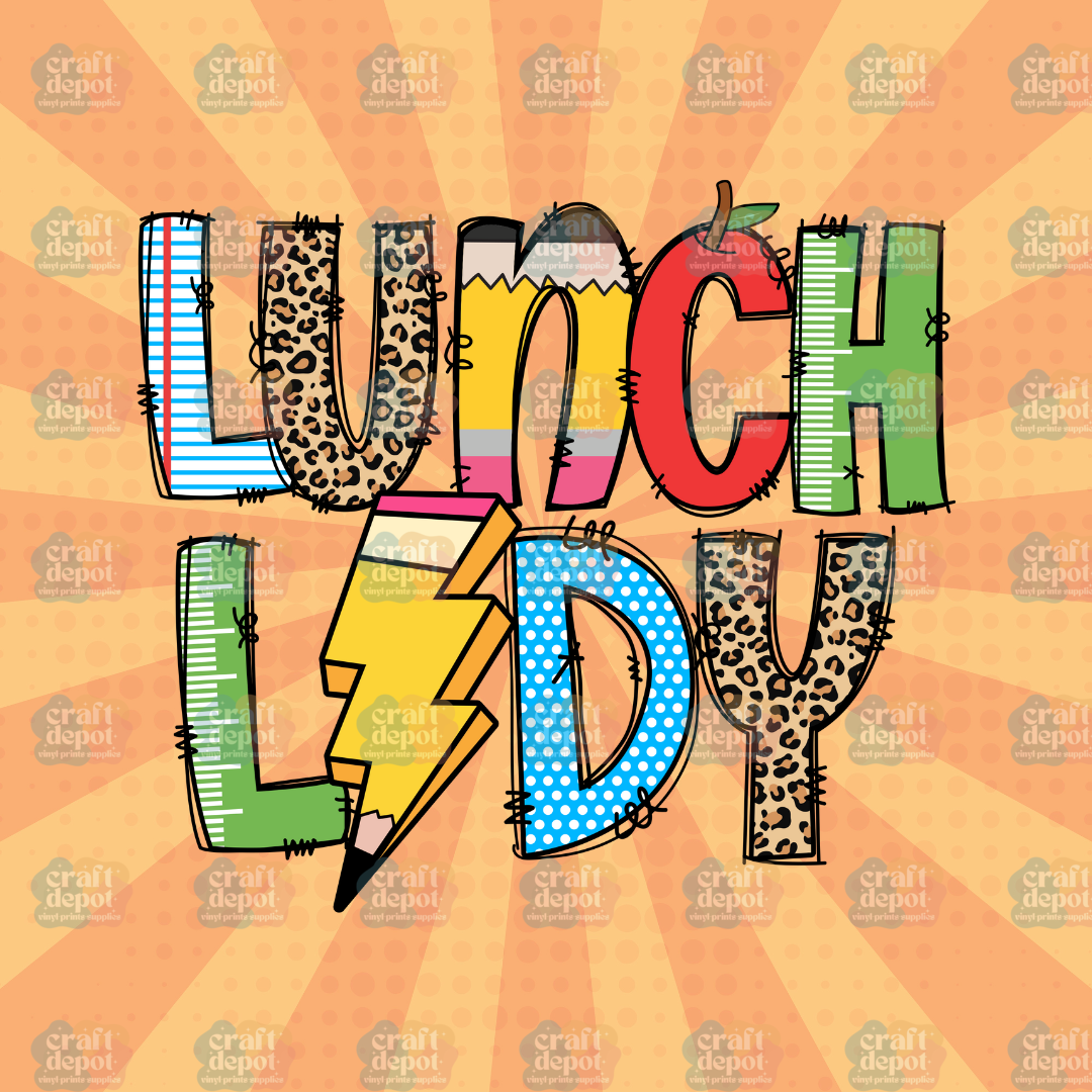 DTF PRINT-Lunch Lady-School