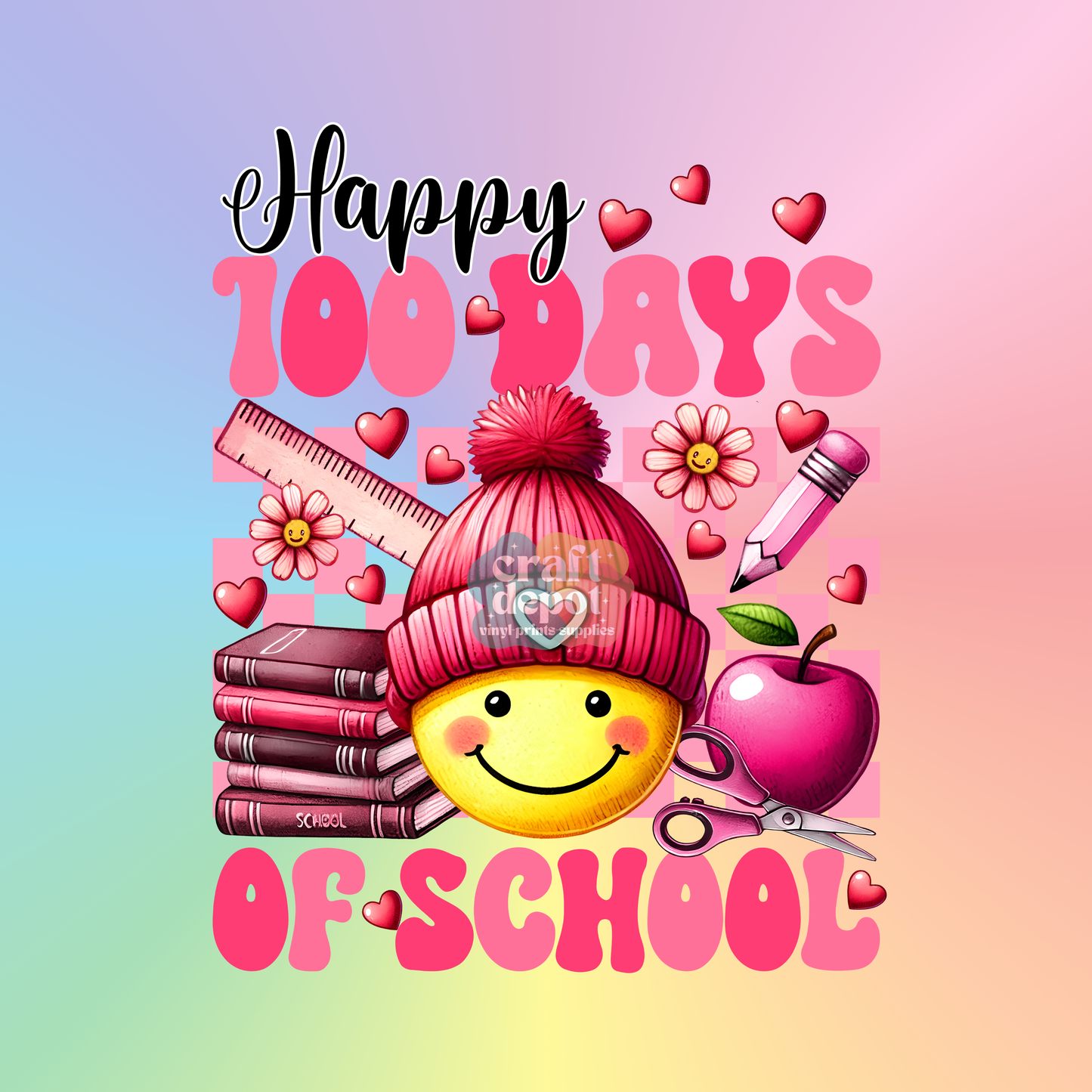 DTF PRINT-100 Days of School-129