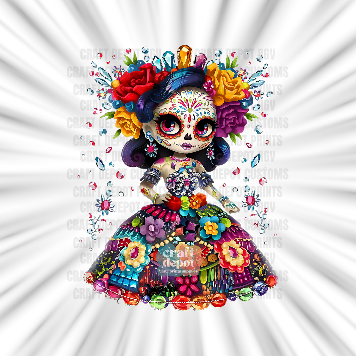 DTF PRINT-Catrina-Dia De Los Muertos-12