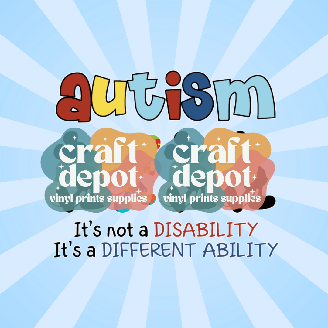 DTF PRINT-It's a Different Ability -Autism Awareness