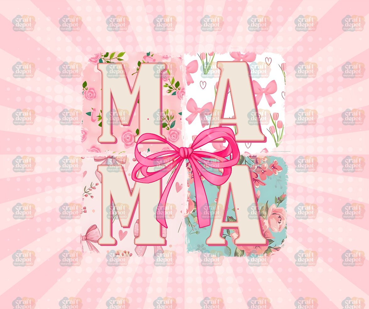 DTF PRINT-Mom-Vintage Floral MAMA