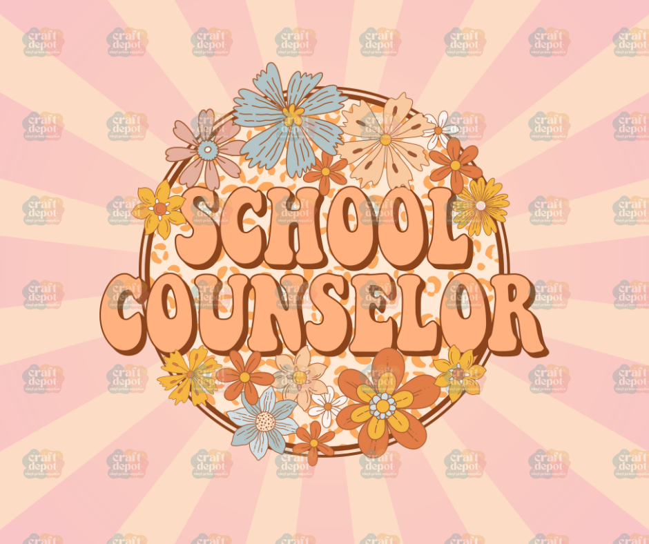 DTF PRINT-School Counselor Retro2