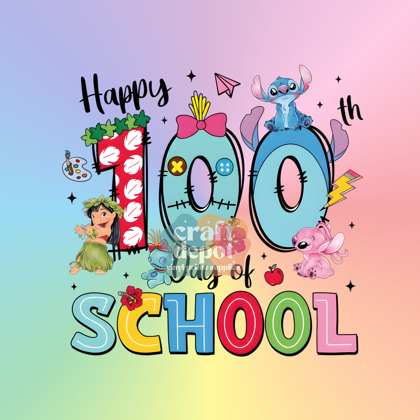 DTF PRINT-100 Days of School-24