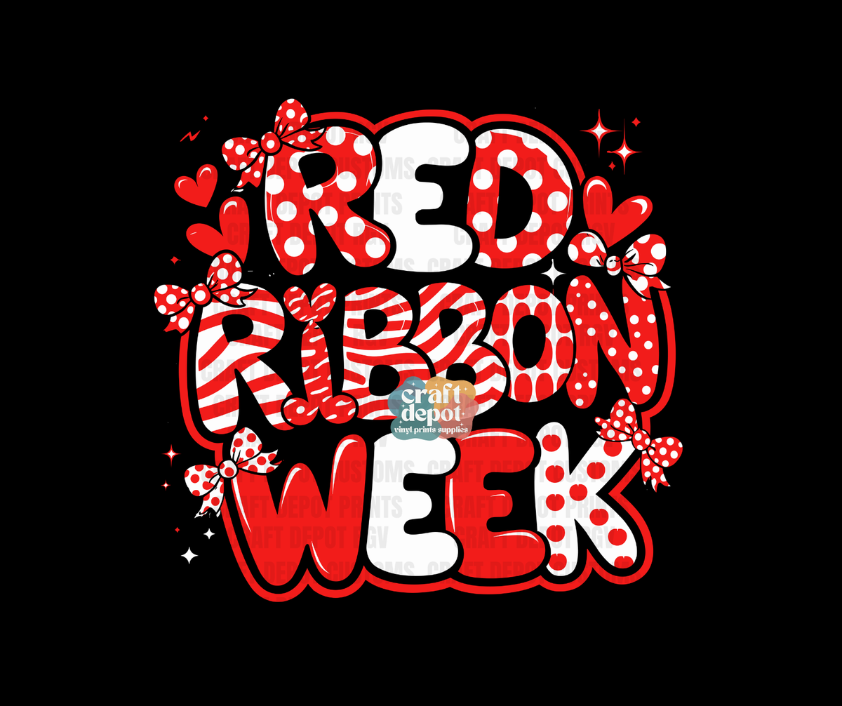 DTF PRINT-Red Ribbon Week-Drug Free-October-19