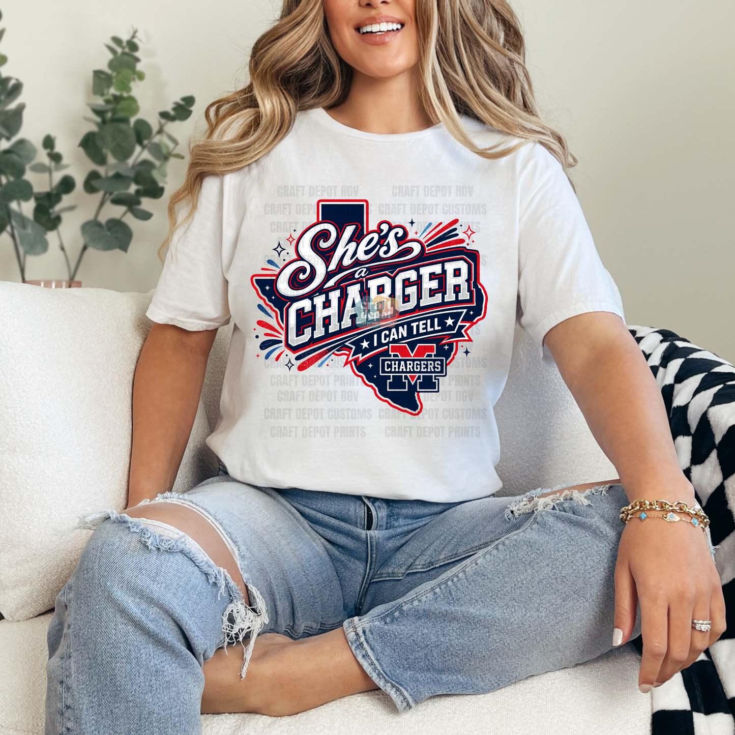 DTF PRINT-She's a Charger
