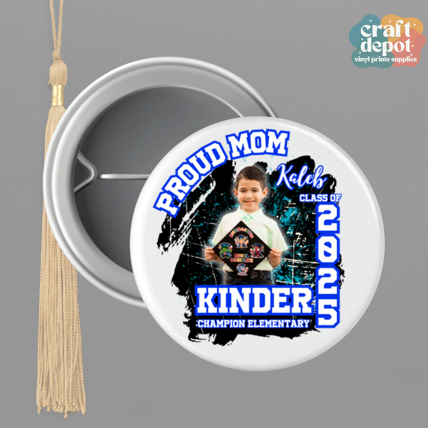 Brag Button-Set of 4