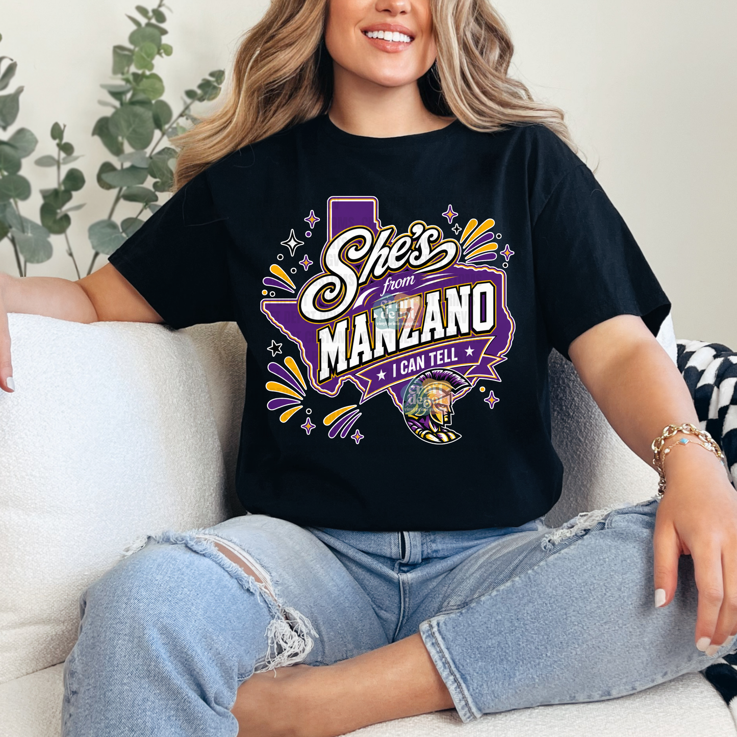DTF PRINT-She's from Manzano
