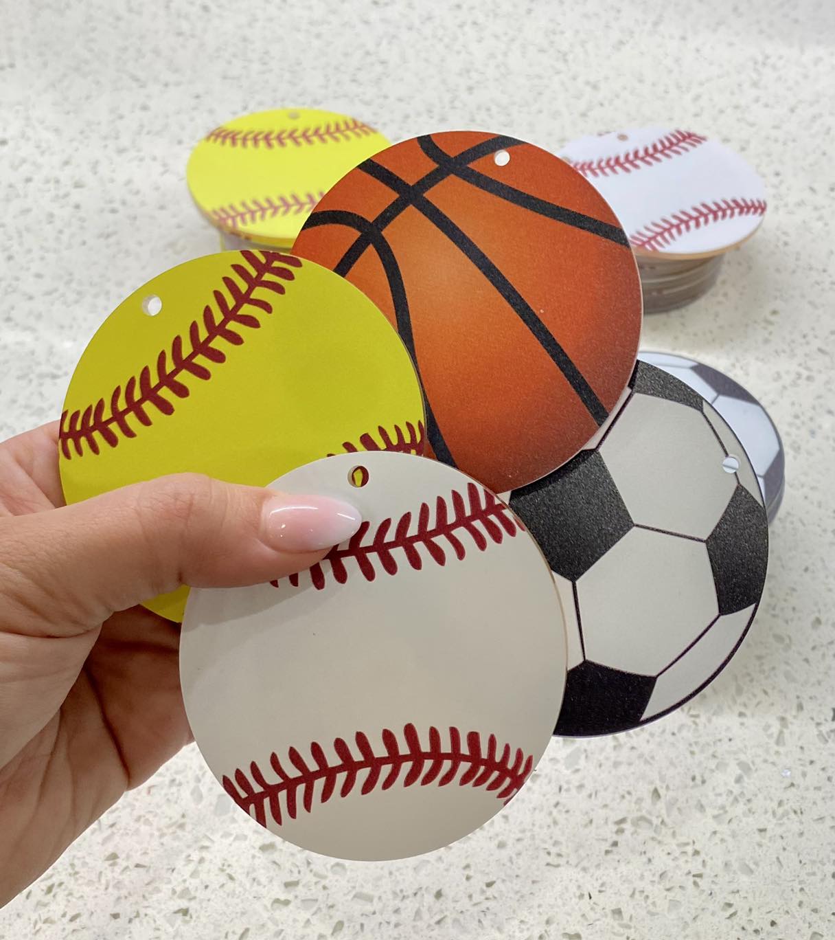 Bag Tags-Sports Ball Keychains