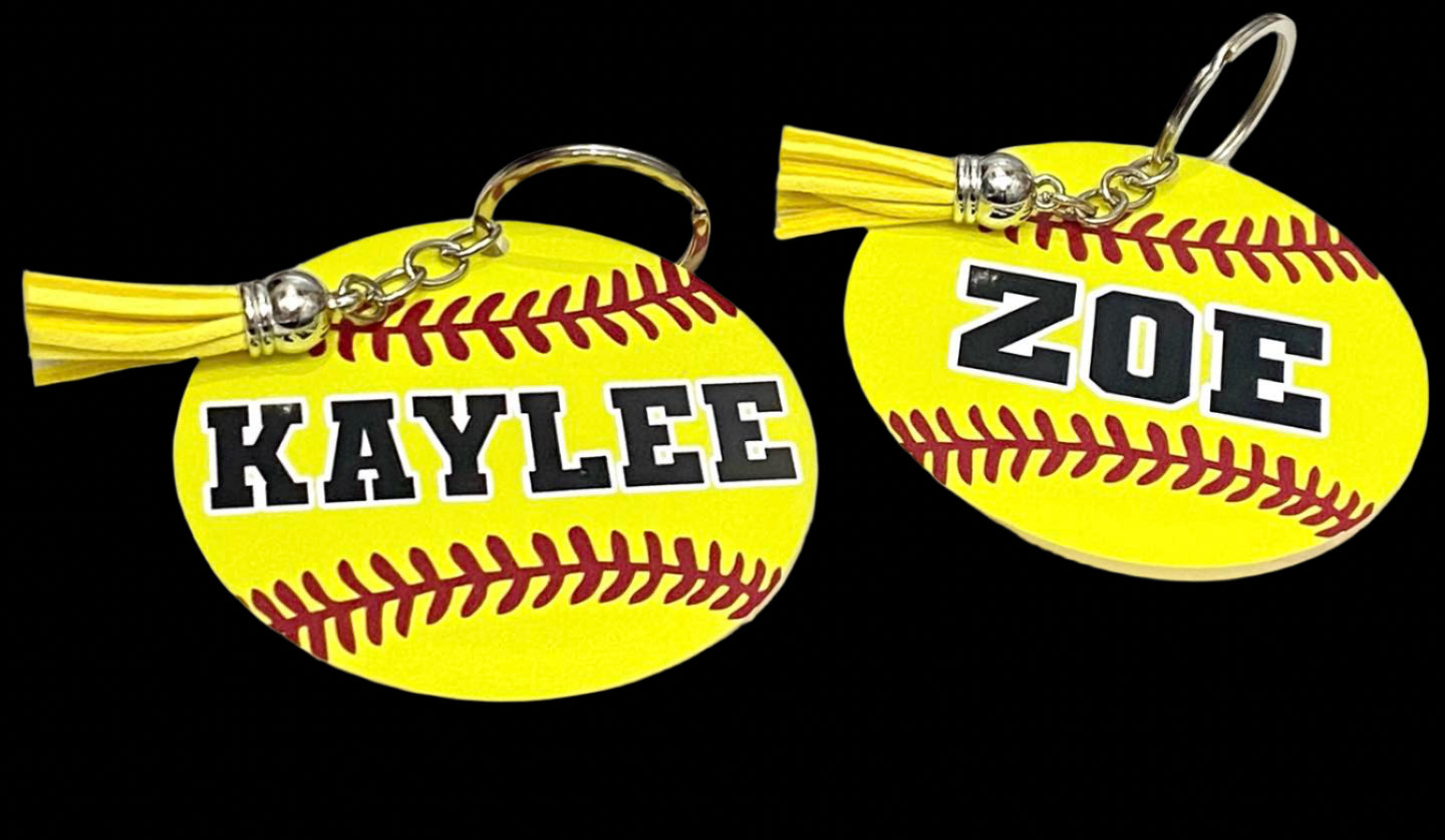 Bag Tags-Sports Ball Keychains
