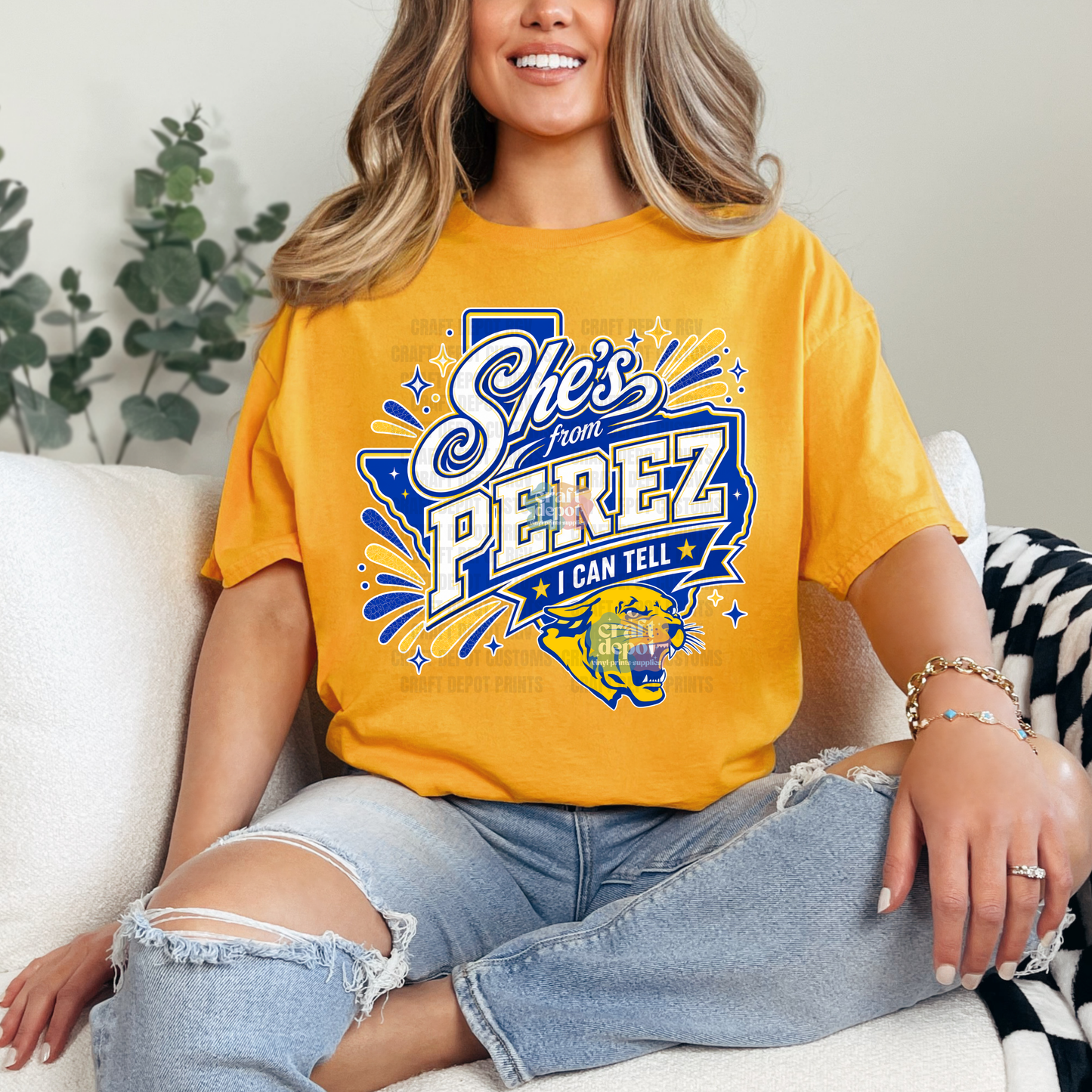 DTF PRINT-She's from Perez