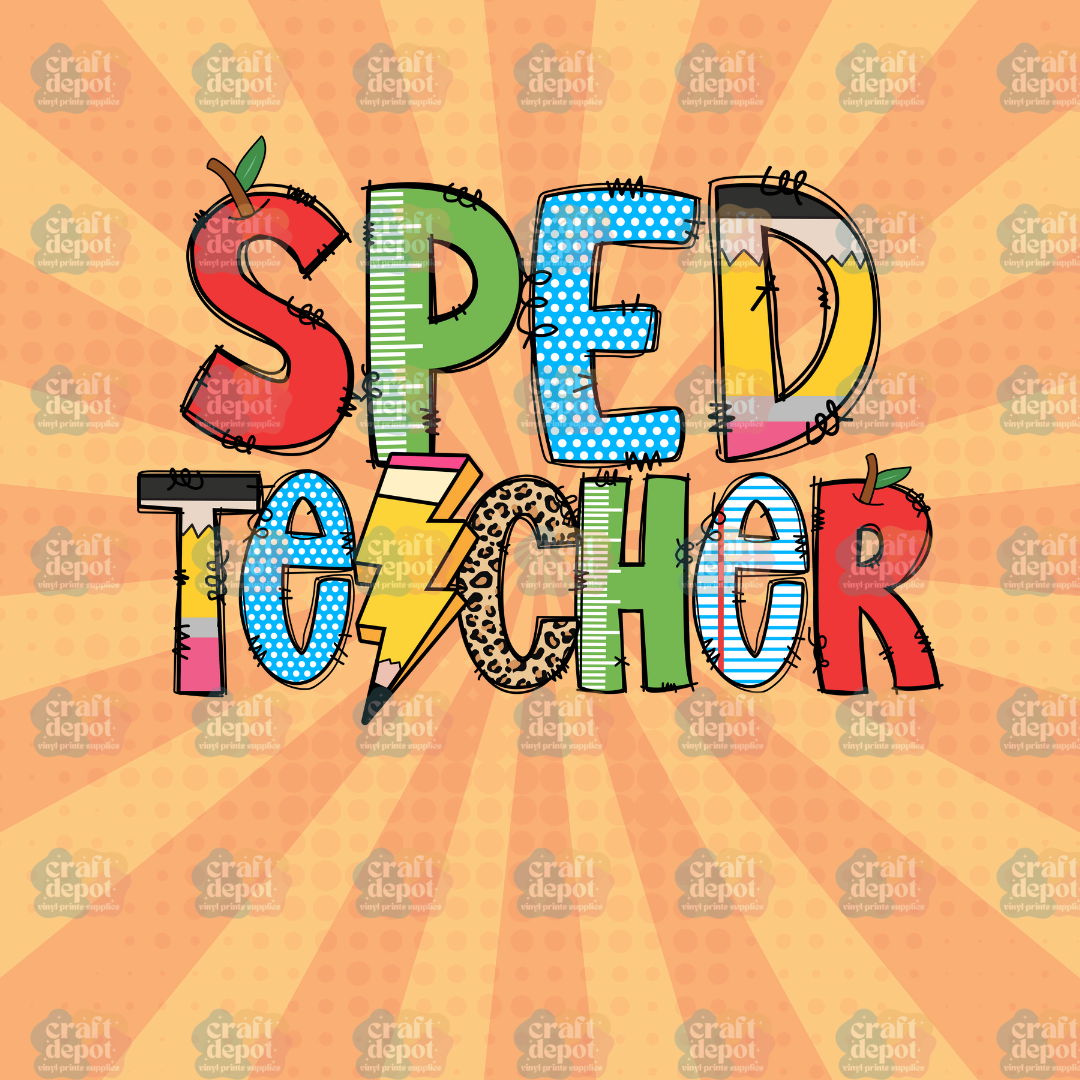 DTF PRINT-SPED Teacher-School-Teacher