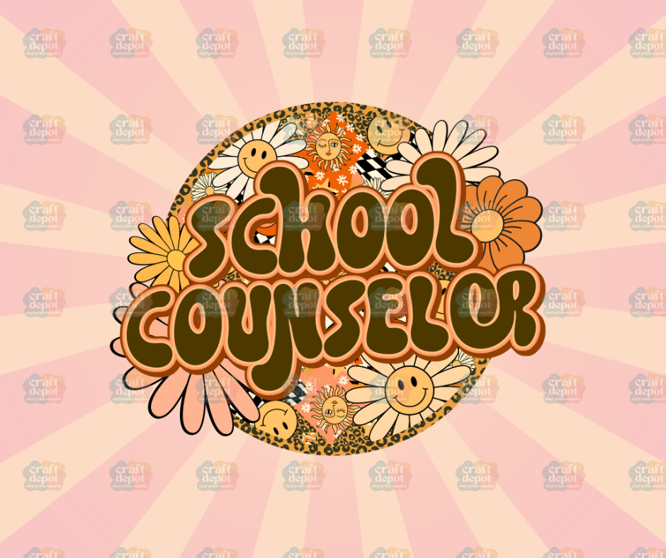 DTF PRINT-School Counselor Retro1