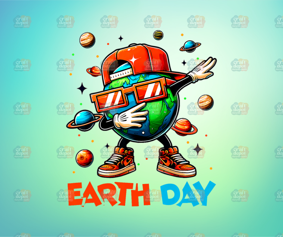 DTF PRINT-Earth Dab-Earth Day