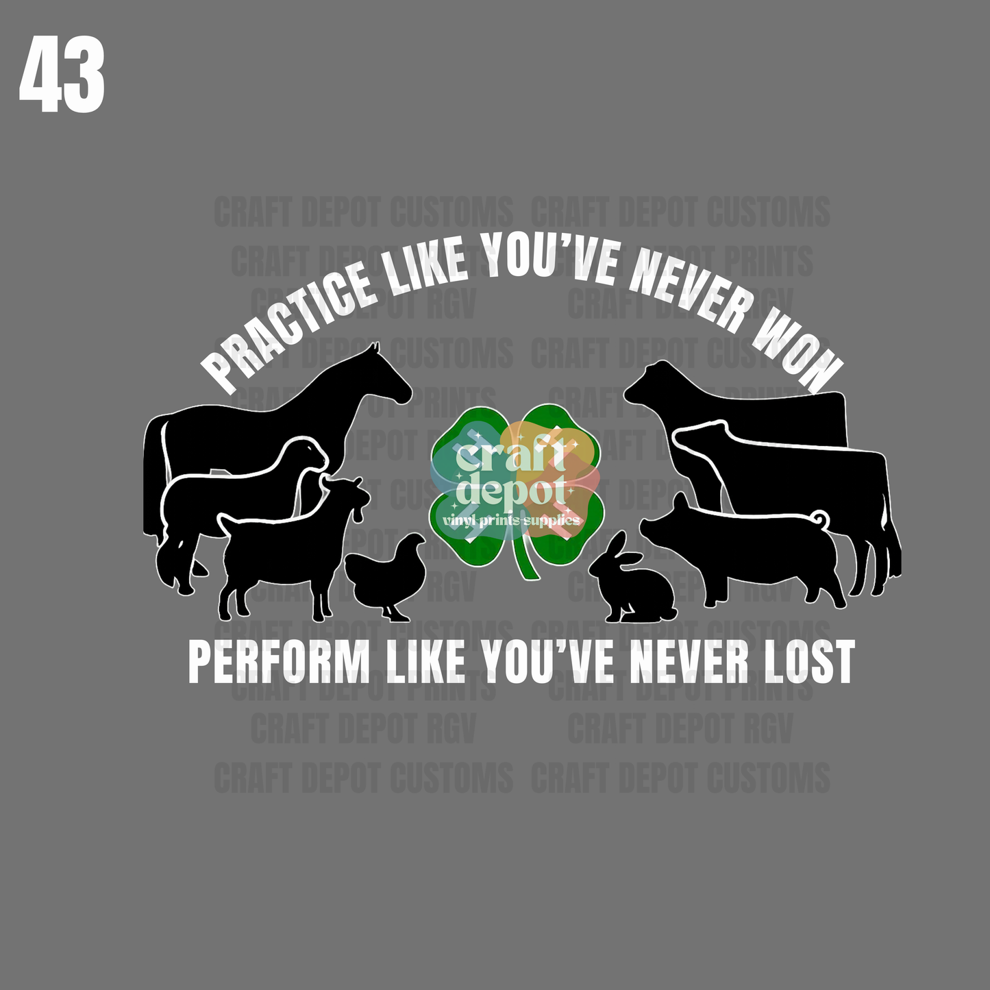 DTF PRINT- Livestock Show-Western- Country-Rodeo-43