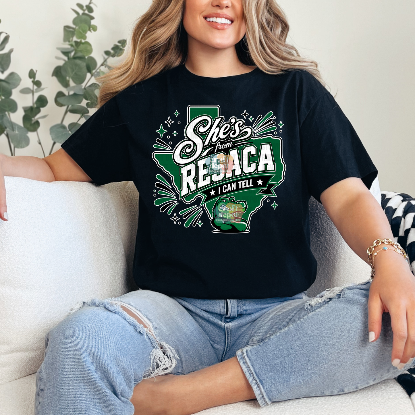 DTF PRINT-She's from Resaca