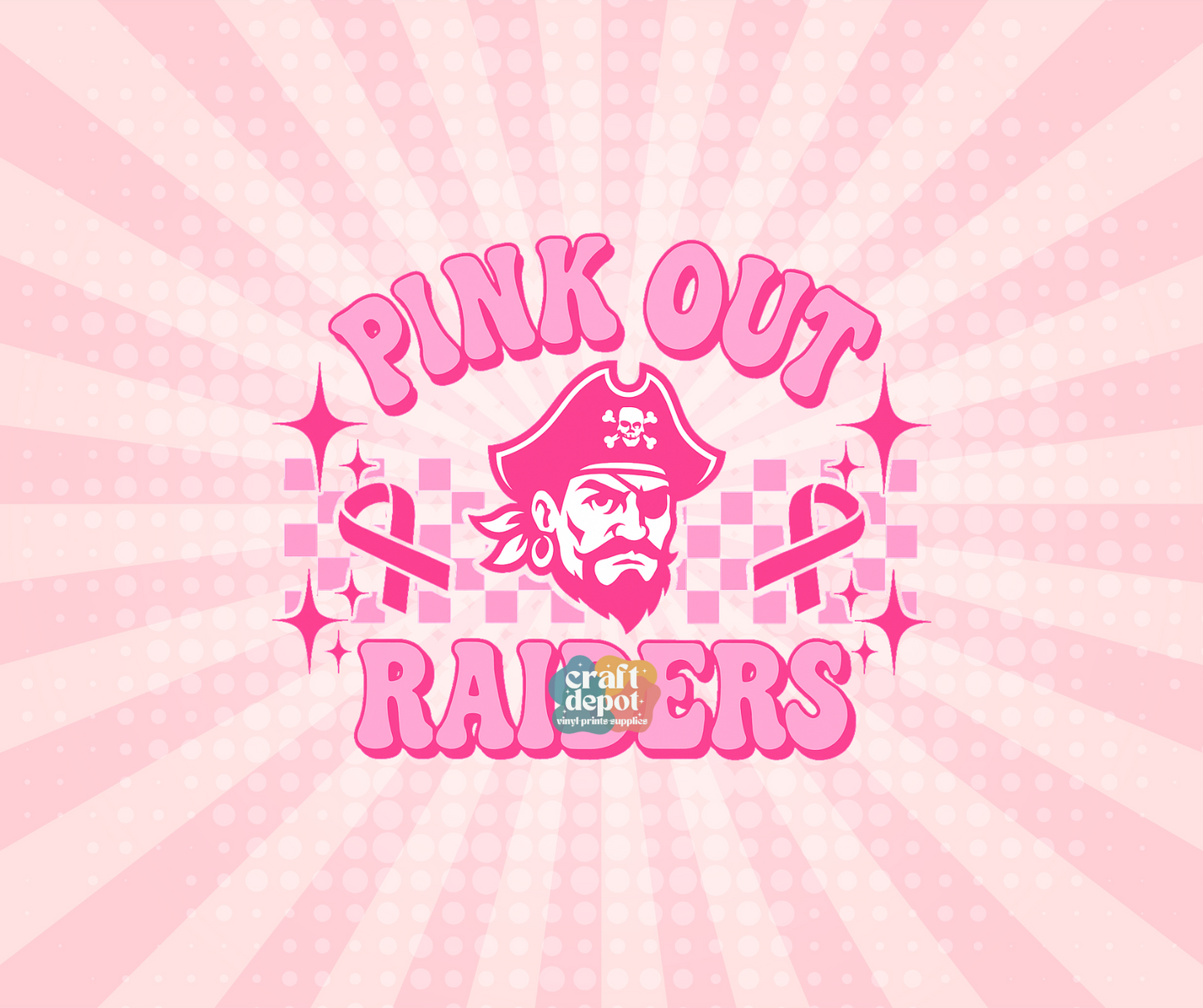 DTF PRINT- Pink Out-Breast Cancer Awareness-Raiders