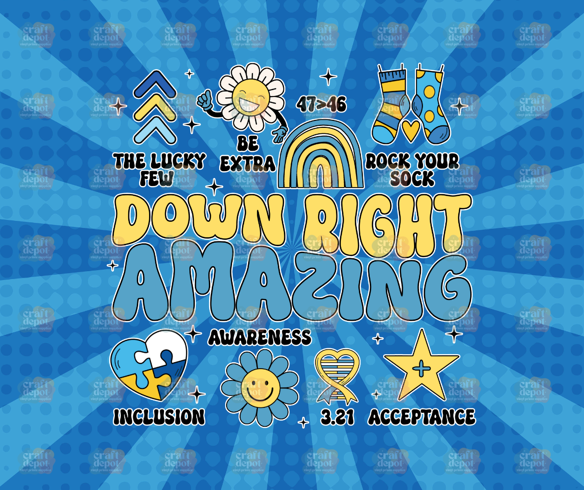 DTF PRINT-Down Syndrome Awareness