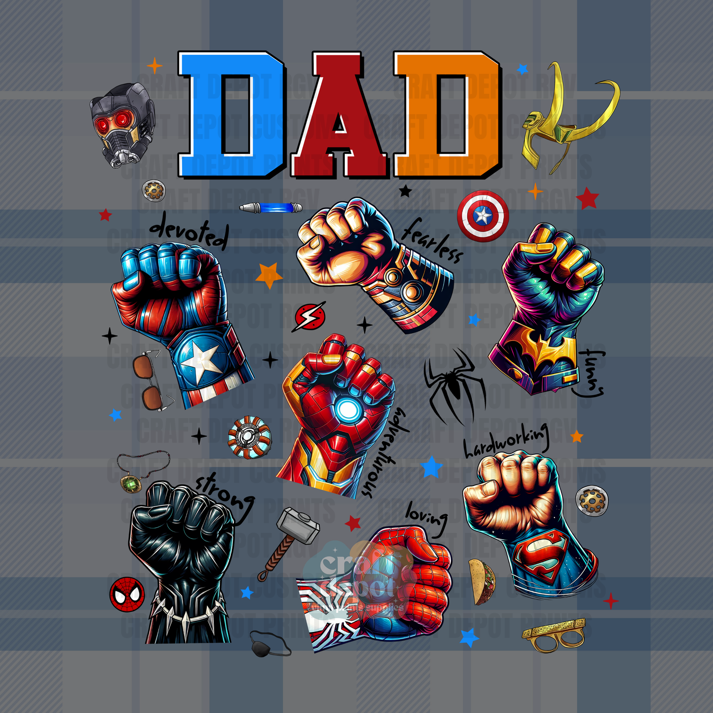 DTF PRINT- Dad-Father-Papa-4