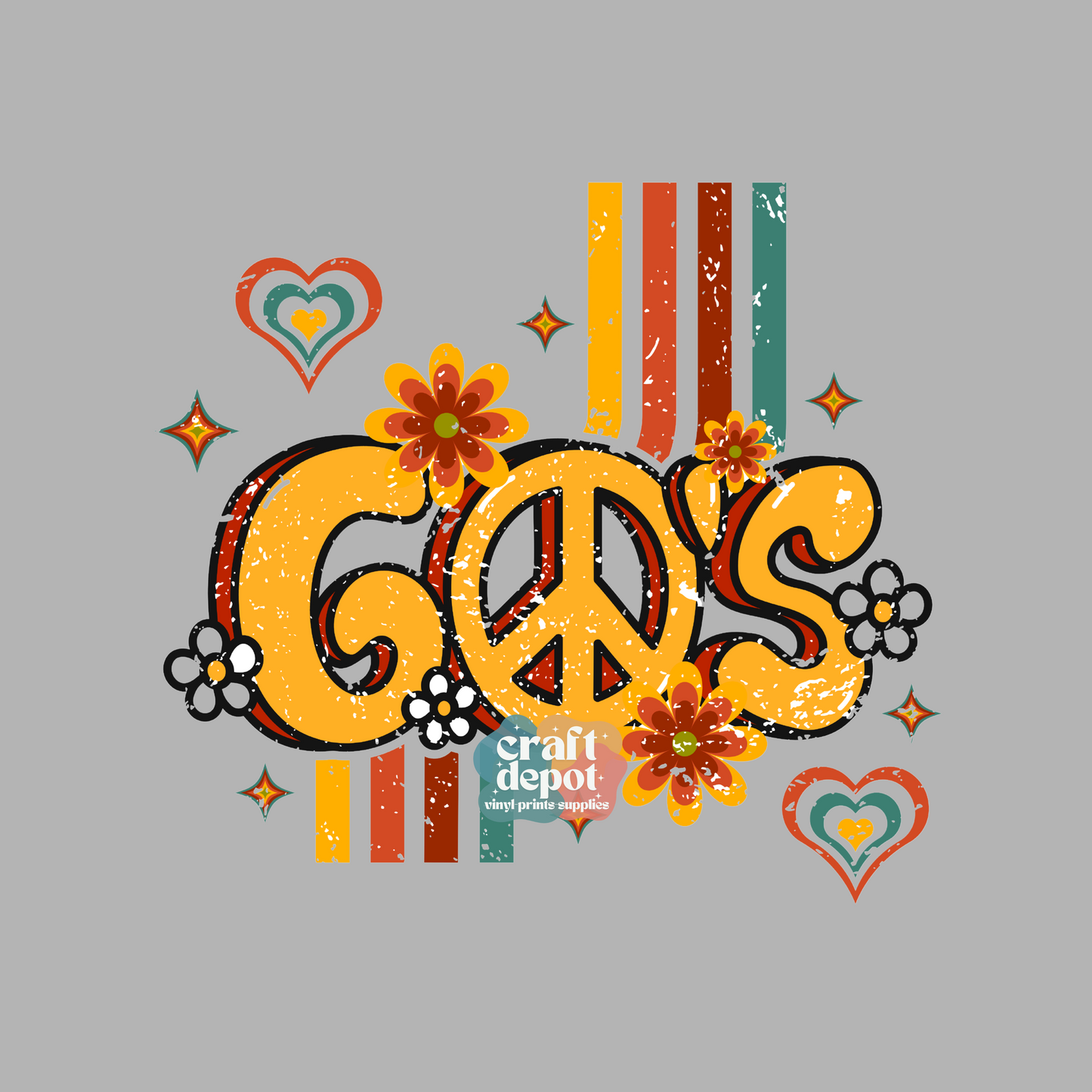 DTF PRINT-60's Retro-Eras