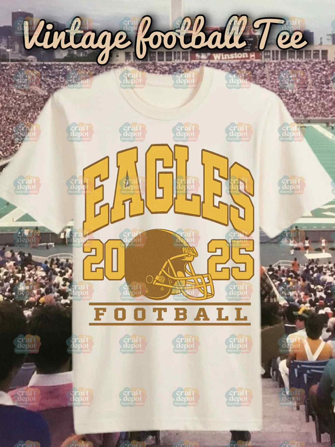 DTF Print-High School Football Vintage Designs-School Teams
