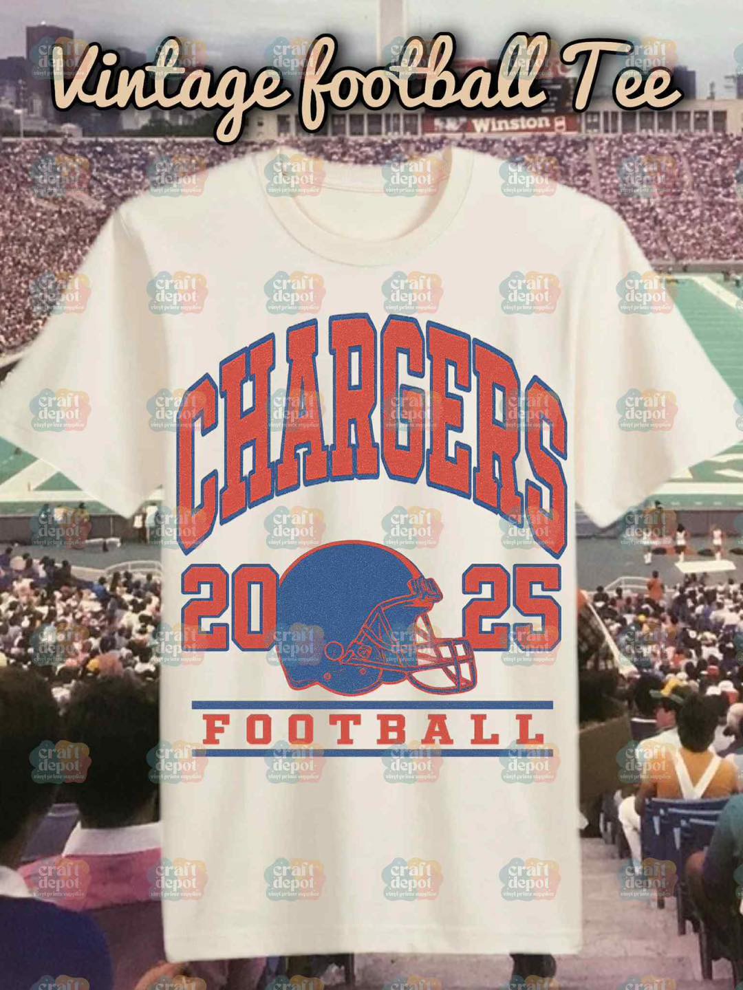 DTF Print-High School Football Vintage Designs-School Teams