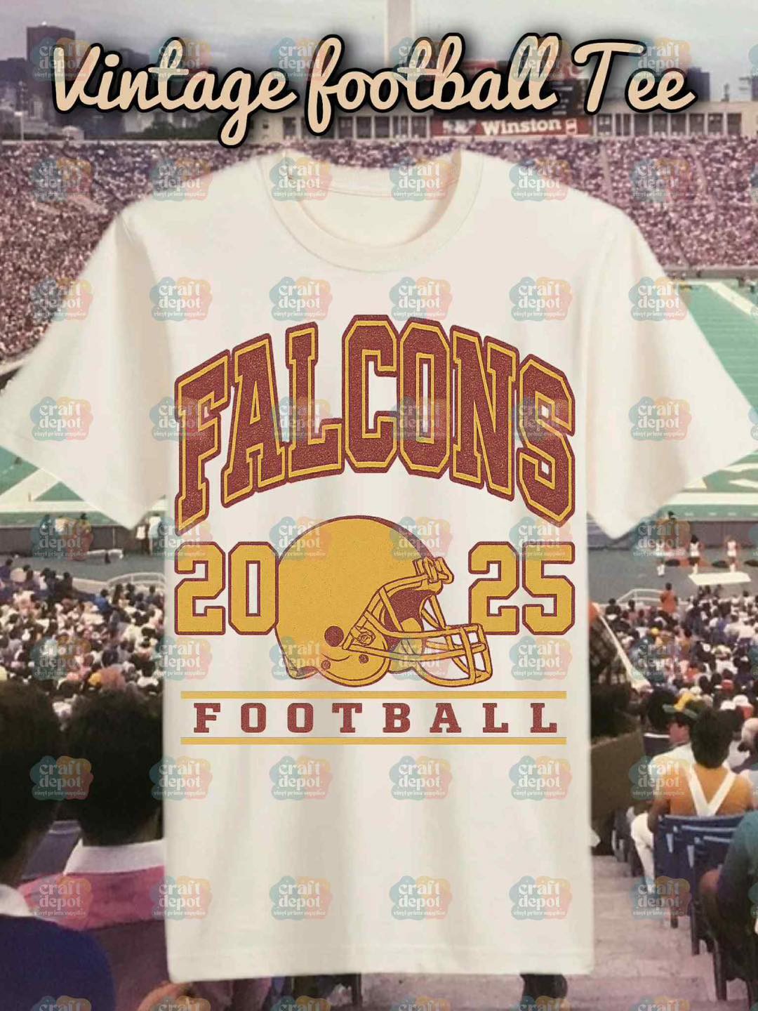 DTF Print-High School Football Vintage Designs-School Teams
