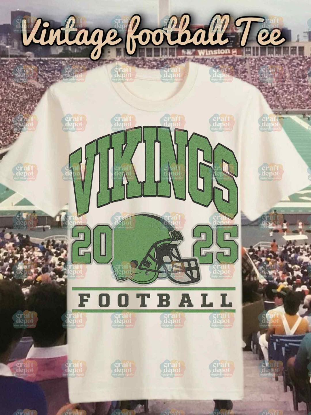 DTF Print-High School Football Vintage Designs-School Teams