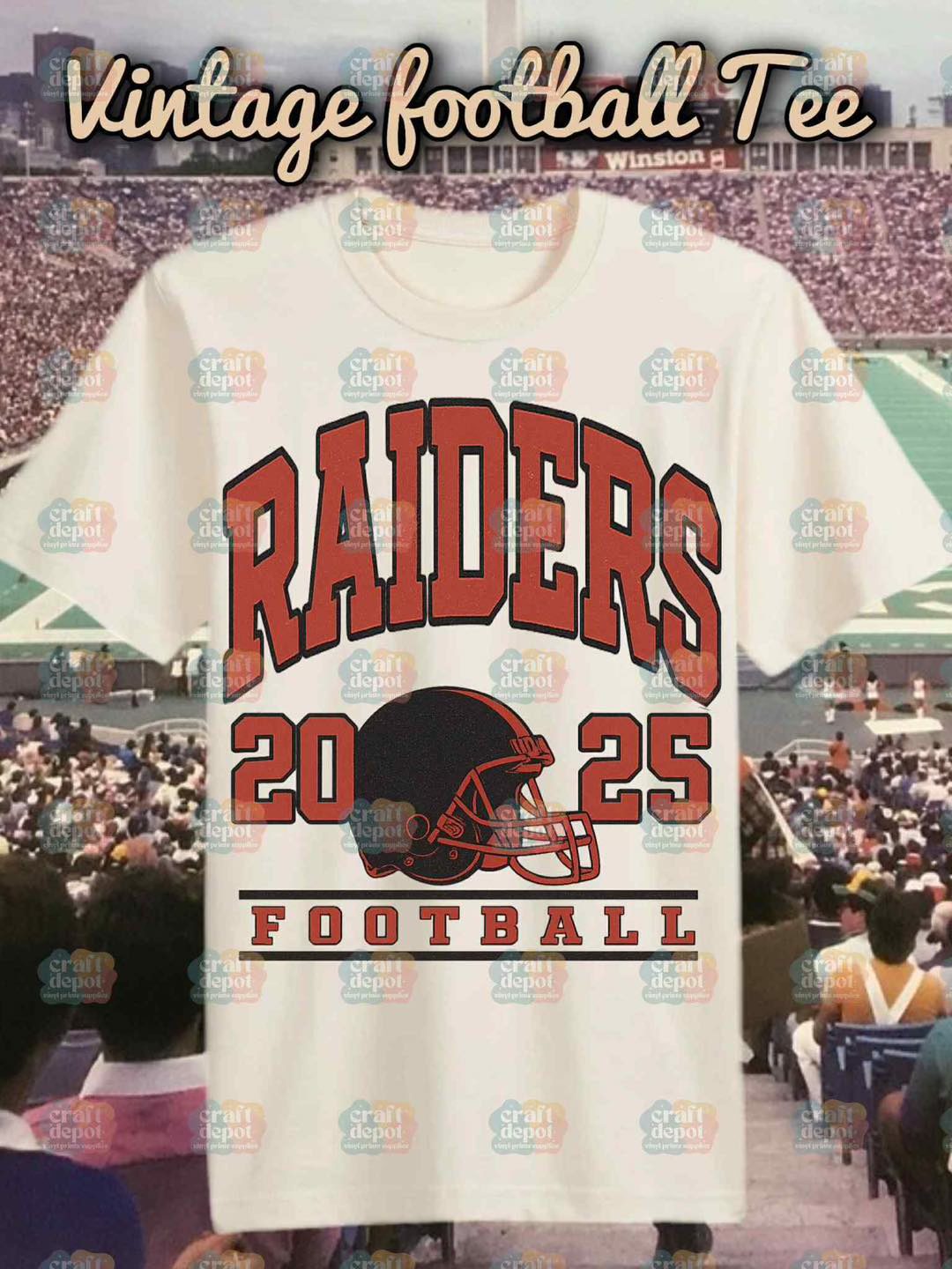 DTF Print-High School Football Vintage Designs-School Teams