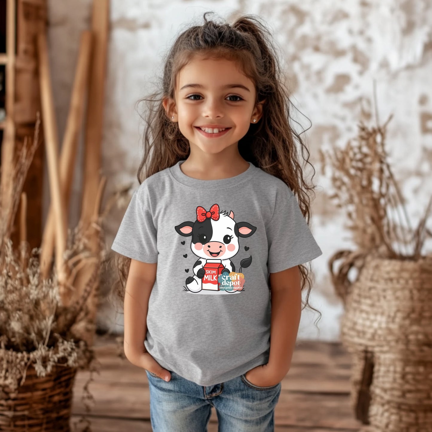 DTF PRINT- Cute Cow 3 -September-Milk Day