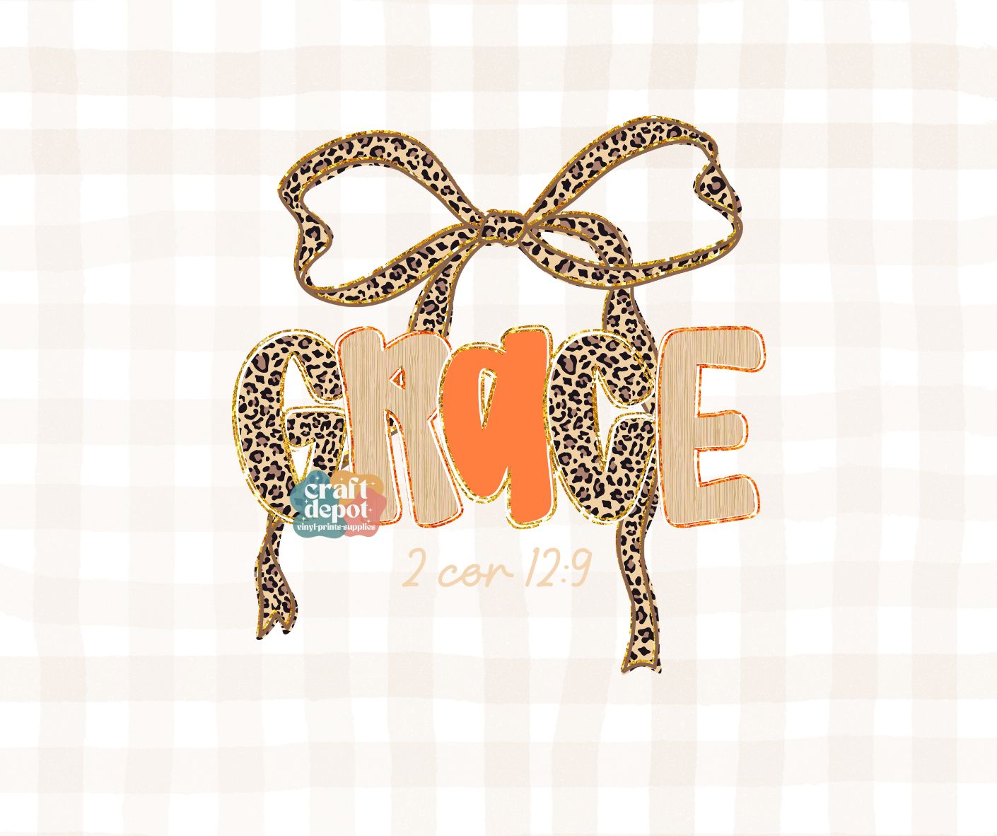 DTF PRINT- Fall 4-Leopard Bow-Grace
