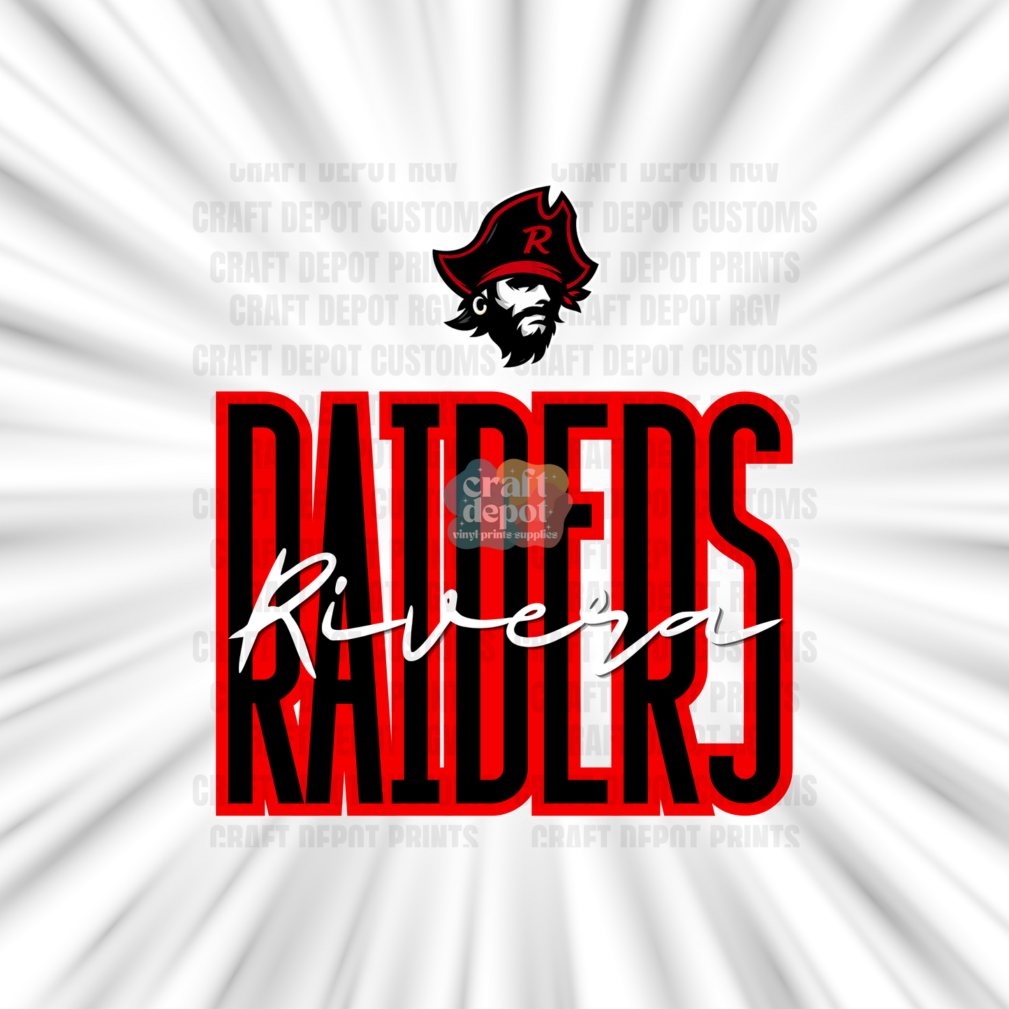 DTF PRINT-School Pride-Rivera Raiders