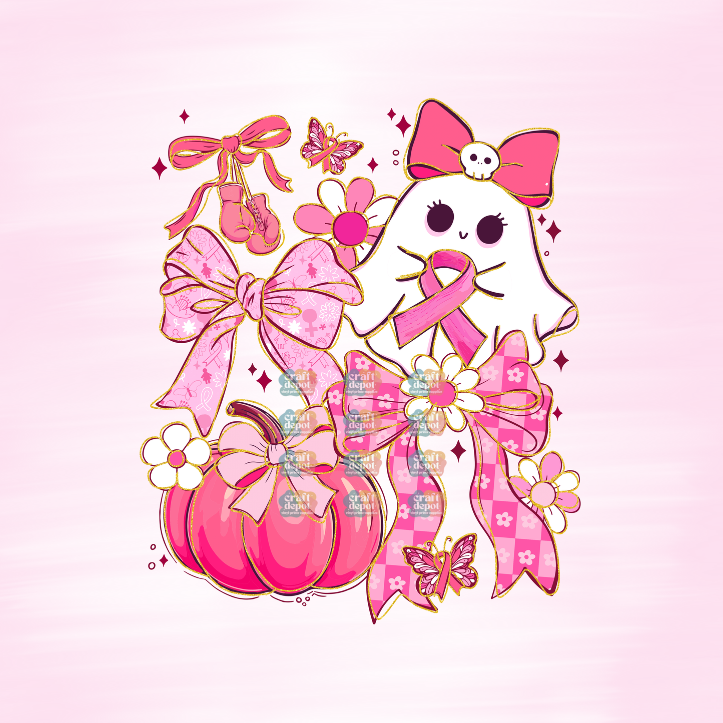 DTF PRINT- Breast Cancer Awareness 8
