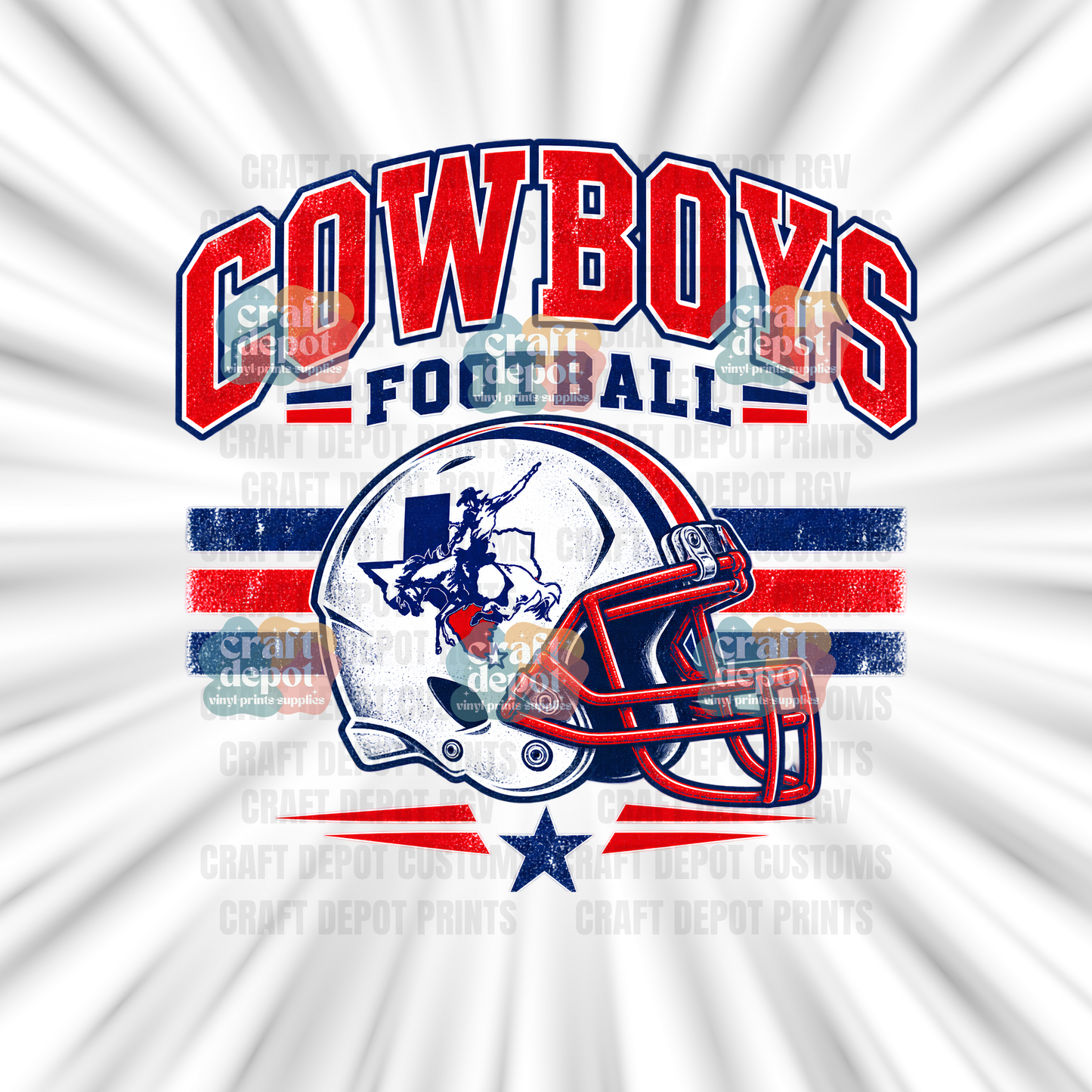 DTF PRINT-Football Team-Porter Cowboys