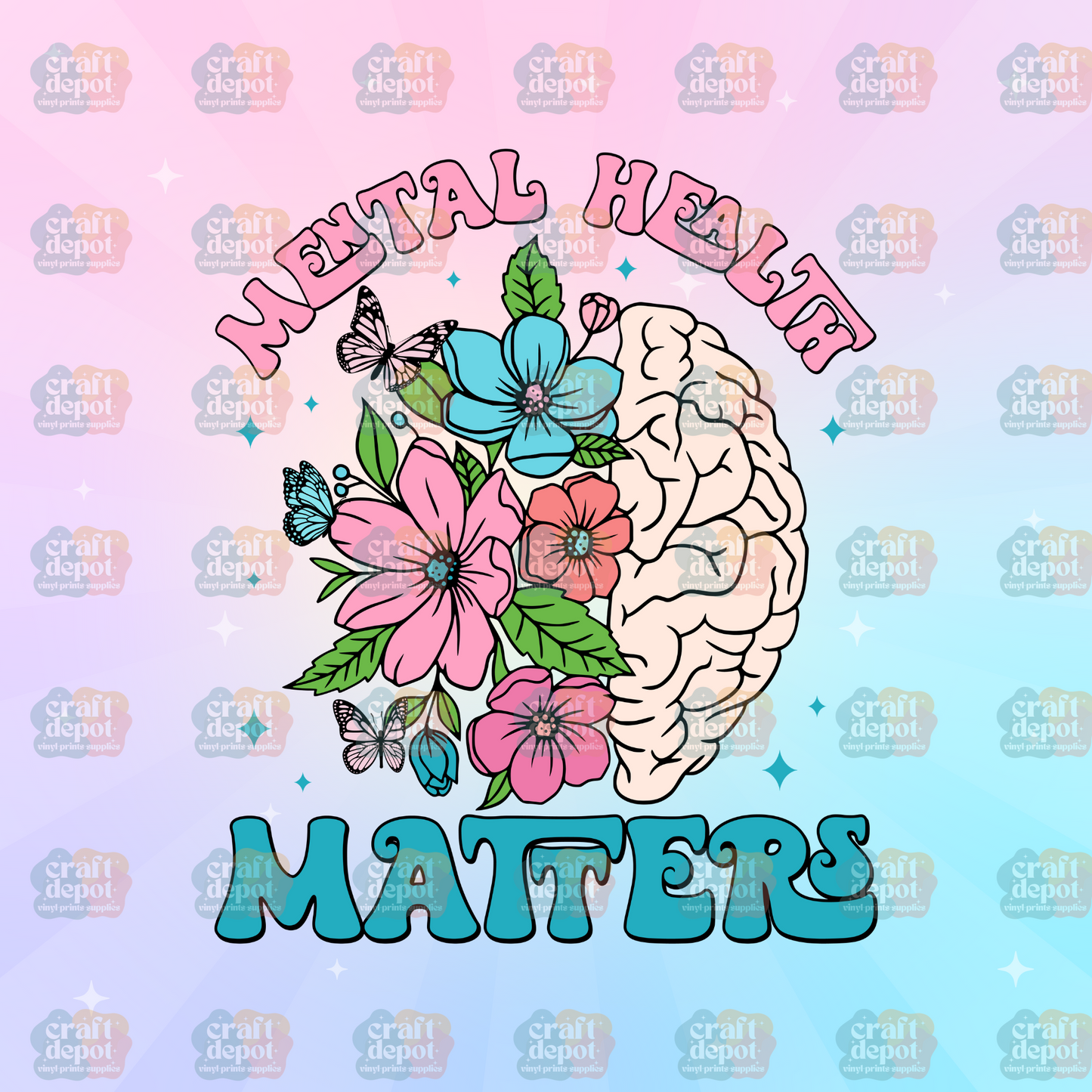 DTF PRINT-Mental Health Matters-Mental Health Awareness