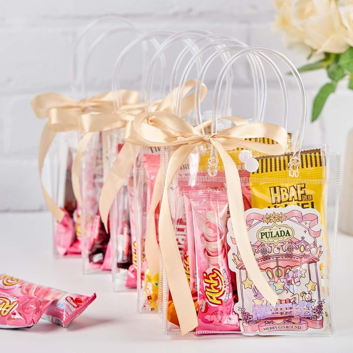 Clear Plastic Gift Bags with Handles