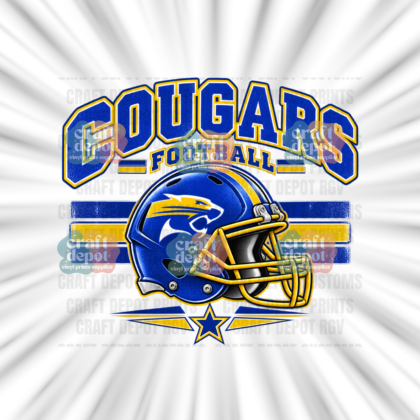 DTF PRINT-Football Team-Santa Maria Cougars