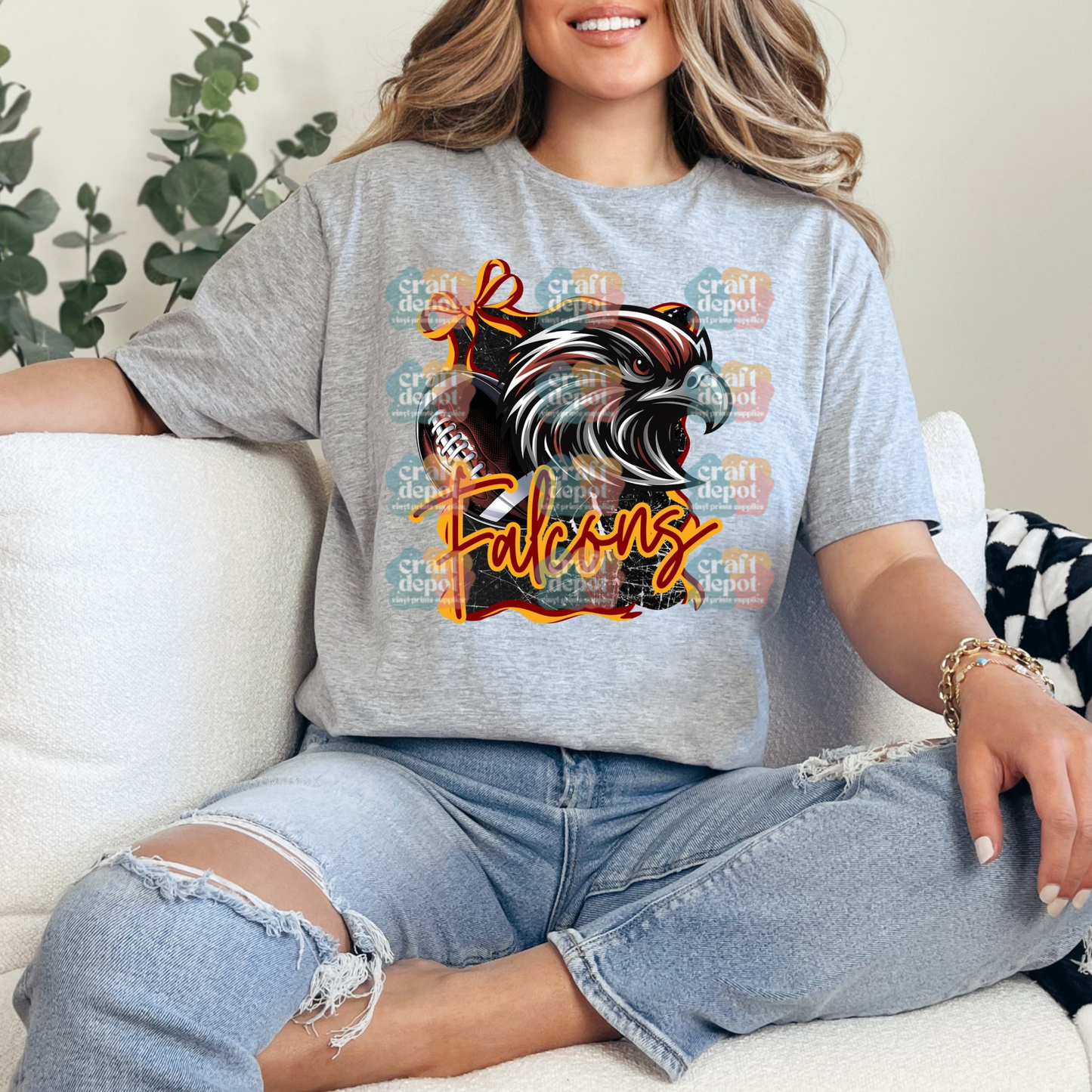 DTF Print- Falcons2-School Teams