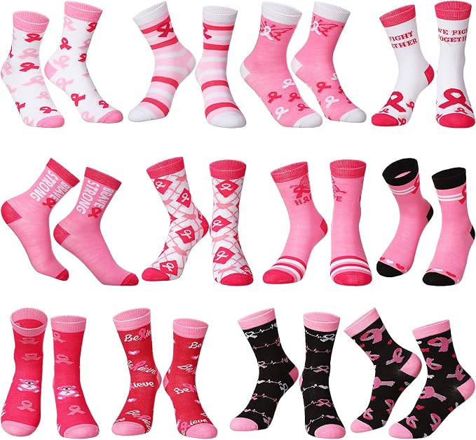 KIDS-Breast Cancer Awareness Socks
