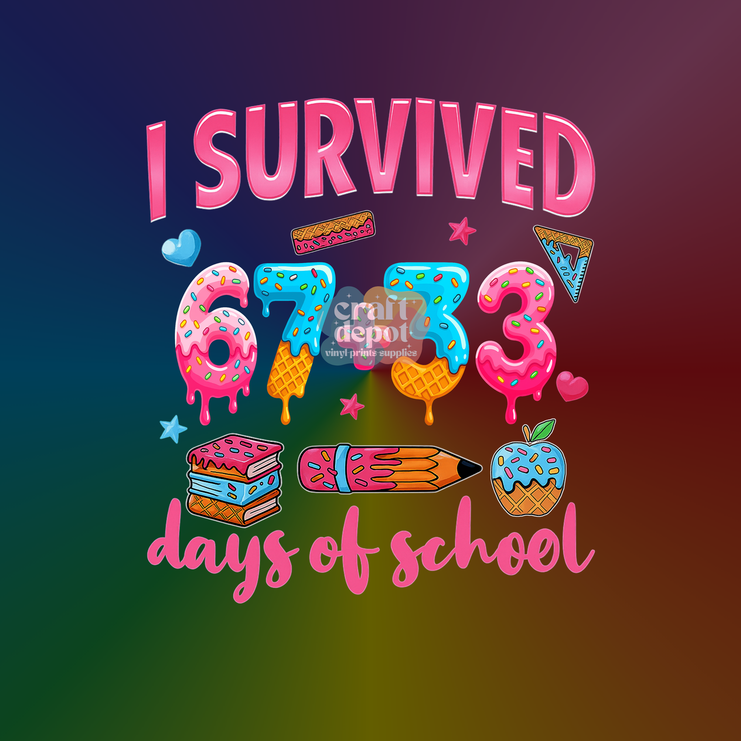 DTF PRINT-100 Days of School-88