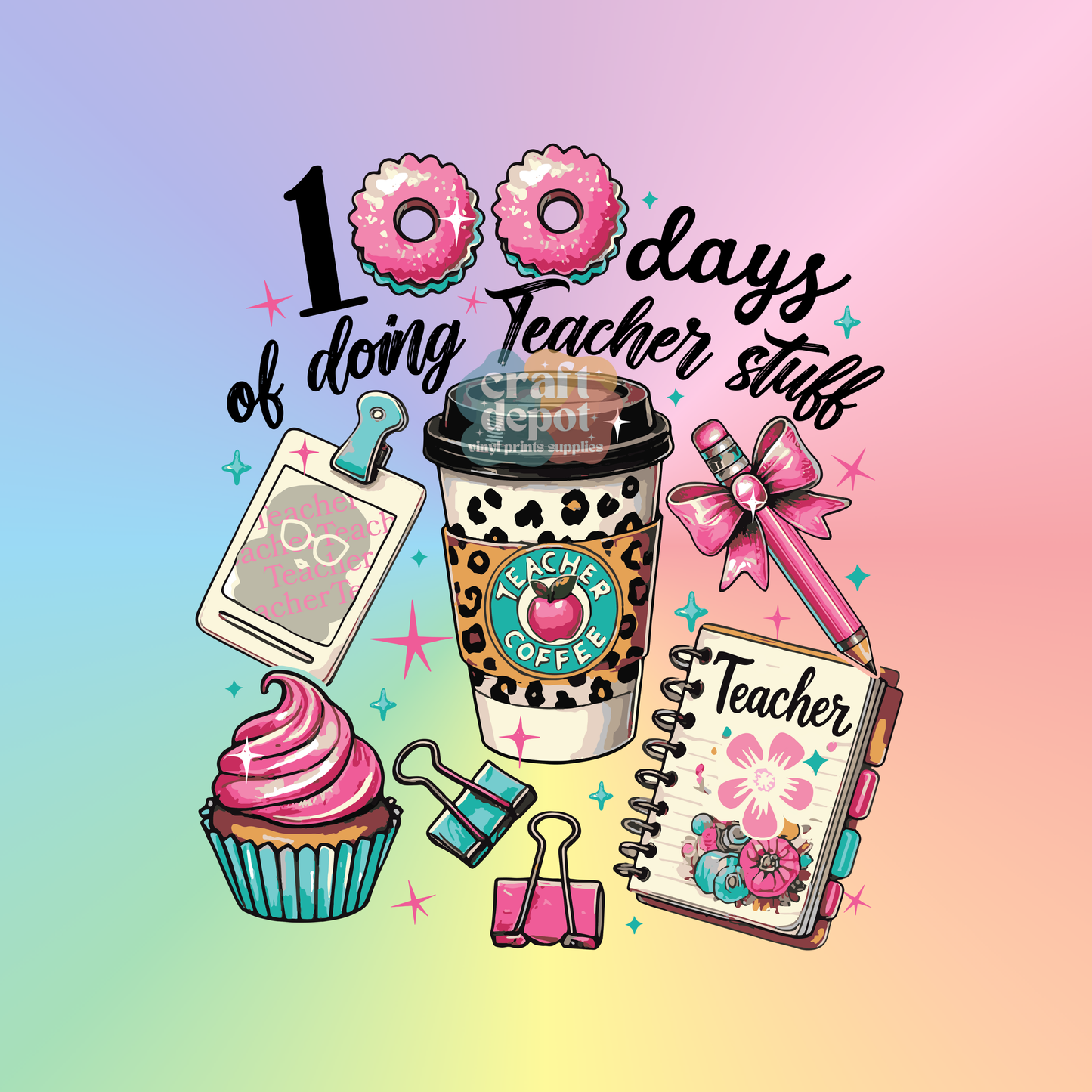 DTF PRINT-100 Days of School-90